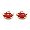 Eco-Friendly Zinc Alloy Pendants ENAM-R051-02-01G-NR-2