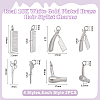 8Pcs 4 Styles Haircut Theme Brass Pendants KK-ME0001-46-2