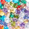 50Pcs 10 Colors Cubic Zirconia Pointed Back Cabochons ZIRC-CJ0001-25-3