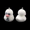 Flocking Opaque Resin Pendants RESI-F064-A07-2