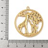 304 Stainless Steel Giraffe Pendants STAS-S186-07A-G-3