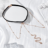 1Pc Snake Elastic Fibre Strappy Leg Chains AJEW-LP0006-49P-3