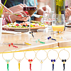 Horn of Plenty Alloy Enamel with Glass Bead Wine Glass Charms AJEW-AB00040-5