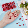 186Pcs 4 Styles ABS Plastic Beads KY-WR0001-08-3