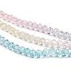 Transparent Painted Glass Beads Strands DGLA-A034-T1mm-A21-4