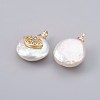 Natural Cultured Freshwater Pearl Pendants PEAR-F008-27G-2
