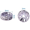 304 Stainless Steel Rhinestone Bead Spacers LS-STAS-PH0001-02P-2