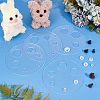 Acrylic Measuring Tool for Doll Craft Eyes TOOL-WH0155-110B-03-5