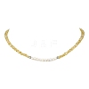 Natural Cultured Freshwater Pearl & Glass Beaded Necklaces for Women NJEW-JN06080-3