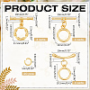12Pcs 3 Styles Brass Toggle Clasps KK-ME0002-31-2