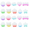 Transparent Gradual Change Acrylic Pendants OACR-CJC0010-01-1