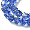 Electroplate Transparent Glass Beads Strands EGLA-A035-T6mm-L14-3