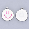 Spray Painted Alloy Pendants ENAM-S127-025D-RS-2