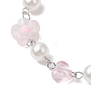 Acrylic Beaded Link Bracelets for Women BJEW-JB11464-3