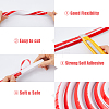 5M Silicone Collapsible Shower Threshold Water Dam AJEW-WH0709-118-4