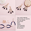 Brass Hoop Earring Findings with Latch Back Closure LS-KK-L148-07-4