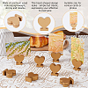 4 Sets Wood Name Card Clip AJEW-FH0009-24B-4