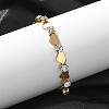 304 Stainless Steel Rhinestone Cup Chain Bracelets for Women BJEW-F488-26F-G-2