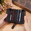 Rectangle Leather Credit Card Wallets for Women Men AJEW-WH20001-31B-3