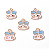 Alloy Enamel Pendants PALLOY-F288-04C-4