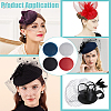 4Pcs 4 Colors EVA Cloth Round Fascinator Hat Base for Millinery Magic FIND-BC0014-33-5