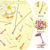 100Pcs Opaque Acrylic Pendants OACR-YW0001-96-3