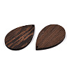 Natural Wenge Wood Pendants WOOD-T023-68-3