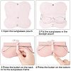  3Pcs Portable PU Imitation Leather Glasses Bag AJEW-NB0003-35-5