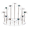 3-Layer Rotating Acrylic Ring Display Stands ODIS-WH0027-015-1