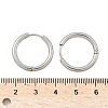 Tarnish Resistant 304 Stainless Steel Huggie Hoop Earrings EJEW-F111B-21mm-P-5