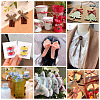 25 Yards 5 Colors Polycotton(Polyester Cotton) Ribbon OCOR-TAC0030-02B-8