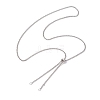 2Pcs 2 Colors 304 Stainless Steel Slider Necklace Makings AJEW-JB01259-2