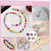 50Pcs 5 Styles Opaque & Transparent Acrylic Enamel Beads OACR-PH0004-61-5