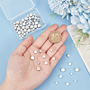 80Pcs 4 Styles Rack Plating Brass Spacer Beads KK-PH0006-86-3