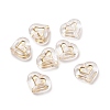 Transparent Plating Acrylic Beads LS-OACR-C013-19-1