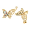 Brass Micro Pave Cubic Zirconia Pendants KK-C109-09B-G-2