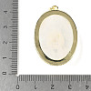 Natural Quartz Crystal & Flower Amazonite Pendants G-P599-05G-01-3