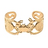 Ocean Theme 304 Stainless Steel Cuff Bangles for Women BJEW-Z171-01G-01-4