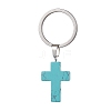 Dyed Synthetic Turquoise Keychains KEYC-JKC00729-05-1