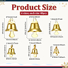 240Pcs 6 Styles Iron Bell Pendants IFIN-PH0002-39-2