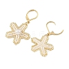 Brass Seed Glass Beads Leverback Earrings EJEW-MZ00759-01-4