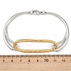 304 Stainless Steel Bangles BJEW-C129-01GP-3