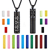 2Pcs 2 Styles Stainless Steel Perfume Bottle Necklaces NJEW-FH0001-30A-1