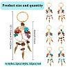 12Pcs 6 Styles Tree of Life Gemstone Keychians KEYC-GO00004-2