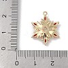 Christmas Theme Brass Micro Pave Cubic Zirconia Pendants KK-Z065-01-01G-3