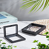 2Pcs 2 Styles Square Transparent PE Thin Film Suspension Jewelry Display Box CON-LP0001-44B-1
