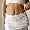 Ocean Alloy Paperclip Chain Shell Shape Charm Waist Belly Chains for Women FS-WG8E829-03-1