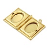 Brass Locket Pendants KK-Q019-11G-2