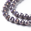 Electroplate Glass Beads Strands EGLA-T020-10-B01-3