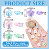 250Pcs 4Styles Acrylic Bead Caps OACR-GA0001-33-2